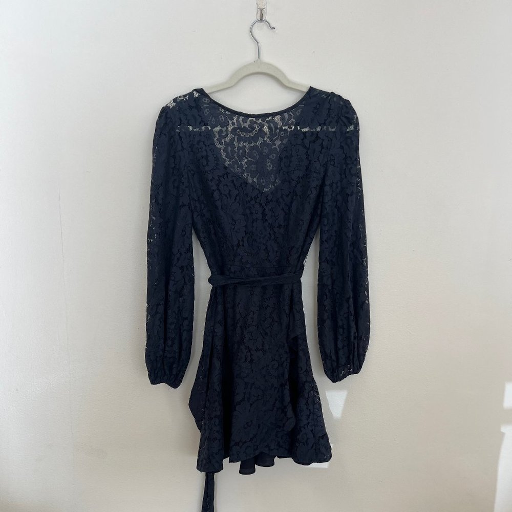Keepsake Blue Lace Tie Dress